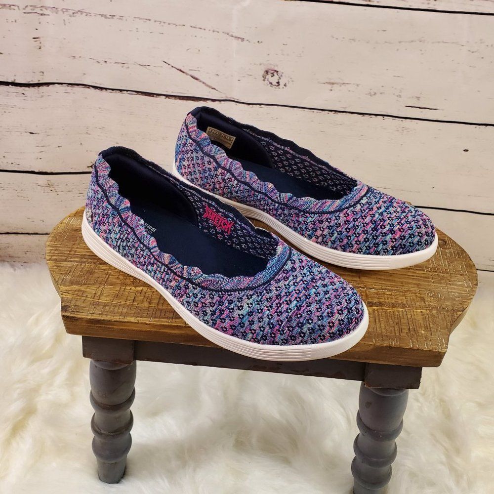SKECHERS On-The-go Dreamy Multi Knit Ballet Flat Size 9 BRAND NEW